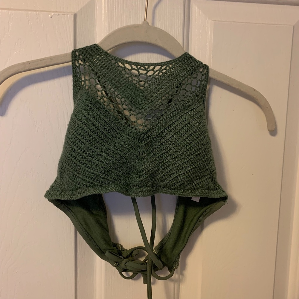 Olive Green Bikini Top